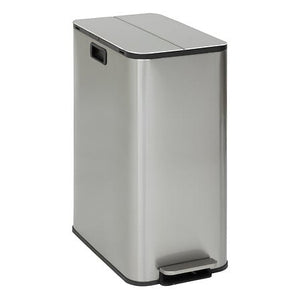 Кош за боклук 5five Delta Butterfly, Инокс, 2x28L, Сребрист