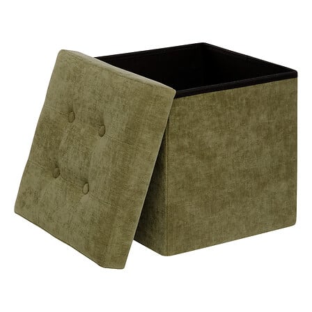 Pouf cu atmosfera de depozitare Lysandre, kaki