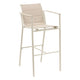 Bar armchair Oxyana clay