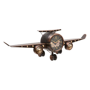 Стенен часовник atmosphera Hans, Самолет, Тъмносиво метал, 134 cm