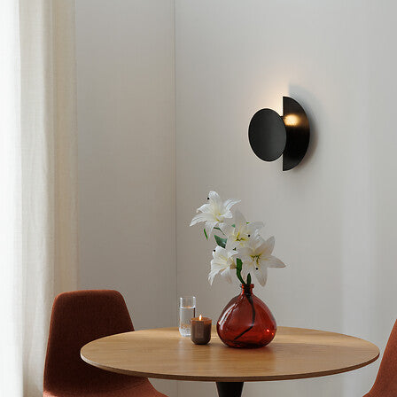 Lampă de perete Atmosphere Mysti, 30,5 cm, Negru