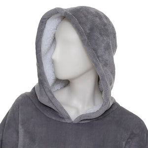 Худи одеяло atmosphera, Фланел, Размер L/XL, Сиво
