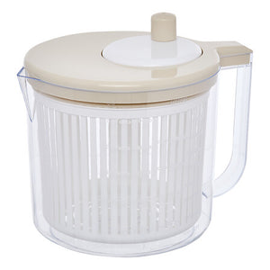 Центрофуга за салата 5five Poly, Ръчна, 2.5L, Бежова