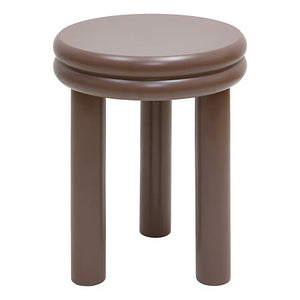 Кръгла кафе маса atmosphera Plump, MDF, Ø40 cm, Шоколадово сиво