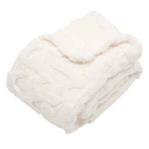 Одеяло тип пухкаво руно atmosphera Nalia, Жакард, 120 x 160 cm, Бяло
