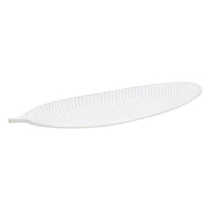Декоративна табла atmosphera Maïa, Форма листо, 59 cm, Бяла