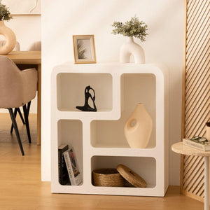 Comodă Atmosphere Soleya, 4 rafturi, MDF, 75x30x85 cm