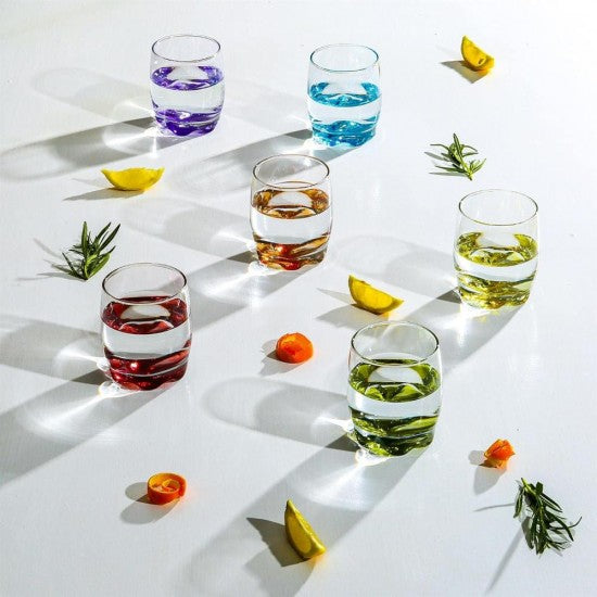 Set pahare lichior LAV Adora, 80 ml, 6 buc, diverse culori