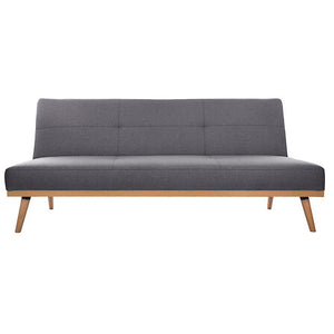 Canapea extensibilă cu trei locuri Atmosphera Dohan, Gri închis, 180x80x80 cm