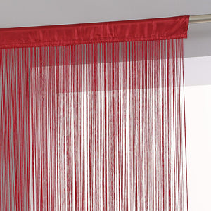 String curtain 90 x 200 cm red