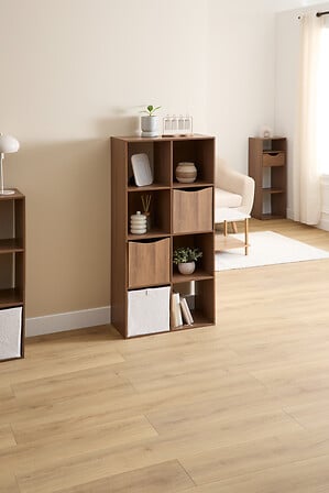 Рафт с 8 отделения 5five Mix'n Modul, Орехов ефект, 134 cm