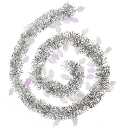 Frosty leaf garland 15 cm x 2 m 4 ply Souffle polaire