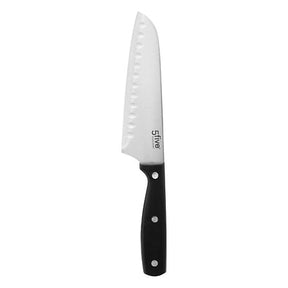 Нож Сантоку 5five Essentiel Black, Неръждаема стомана, Черен