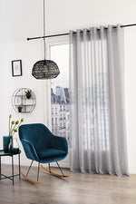 Louis sheer curtains 140 x 240 cm grey