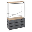 Закачалка с 6 чекмеджета 5five Tissa, MDF, Сива, 100 cm