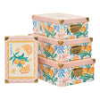 Комплект 4 кутии 5five Box' Eden, Картон, Оранжев