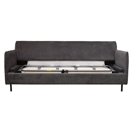 Canapea extensibilă cu trei locuri Atmosphera Maple, Gri, 192x98x87 cm