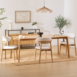 Masă de dining Atmosphera Ilona, ​​Gri nisipos, 180x90 cm