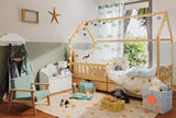 Παιδικό κρεβάτι Montessori Atmosphera Bosco με αποθηκευτικό χώρο, 90 × 190 εκ., MDF
