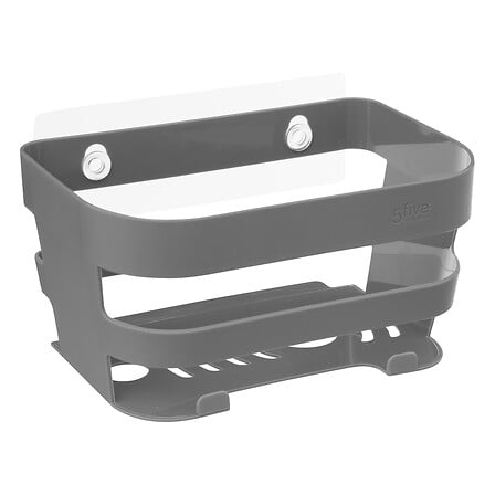 Органайзер за душ кабина 5five Bath n'Store, ABS, Сив