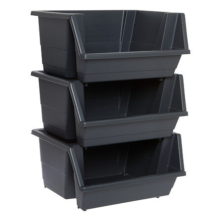 Кула за съхранение 5five Essentiels, 3 чекмеджета, PP, Черна, 66 cm