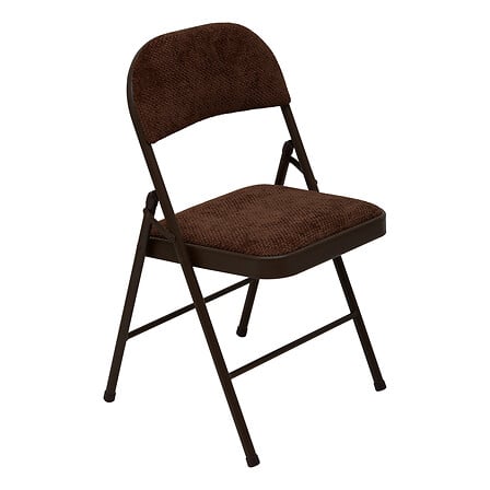 Сгъваем стол 5five Flexy Plus, Метал и кадифе, Кафяв