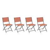 Modula amber graphite folding chair
