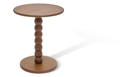 Кафе маса atmosphera Jaya Totem, MDF, Орех, Ø38 cm