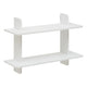 Стенен рафт 2 нива Five Fixy, MDF, Бял, 60 cm