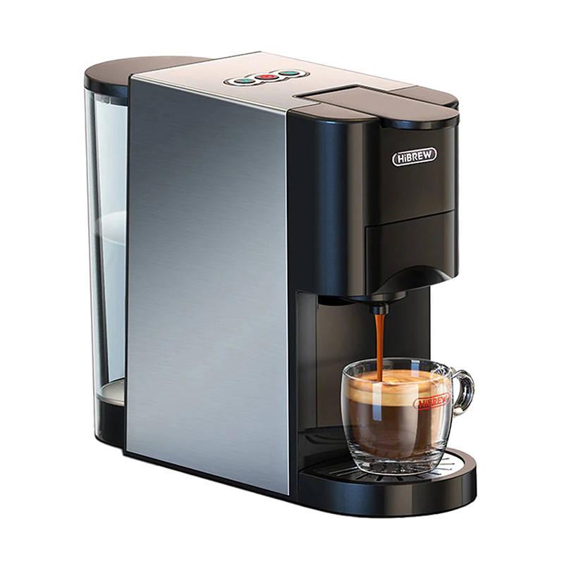 Espressor Hibrew H3A 4 în 1 pentru capsule și cafea măcinată, 19 bar, 1450 W, Negru