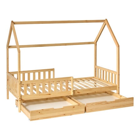 Детско легло с място за съхранение Монтесори Аtmosphera Bosco, 90x190 см, MDF