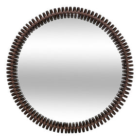 Кръгло огледало atmosphera Barrel, Метал, Ø 90 cm