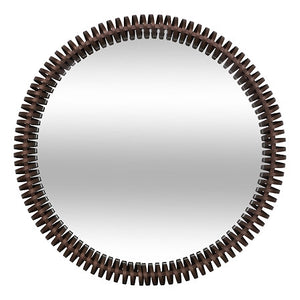 Кръгло огледало atmosphera Barrel, Метал, Ø 90 cm
