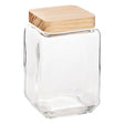 Буркан с капак 5five Pin, Стъкло и бор, 1.7 л, Прозрачен
