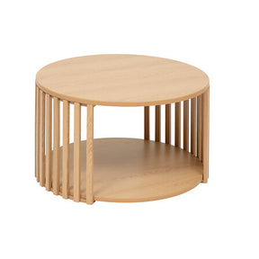 Кафе маса FIVE Slat, MDF, ⌀60 cm, Бежова
