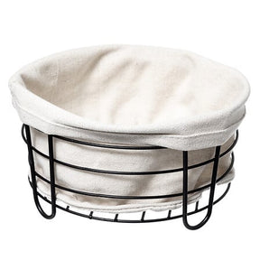 Кошница за хляб 5five Essentiels, Метал, Кръгла, Бяла, 5L