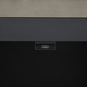 Outdoor kitchen island Oxyana 4 wheels graphite