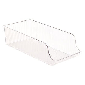 Кутия за съхранение в хладилник 5five Streaks, Прозрачна, 16.7x35.5x9.8 cm