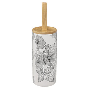 Четка за тоалетна 5five Blackflora, Доломит, Черно и Бяло