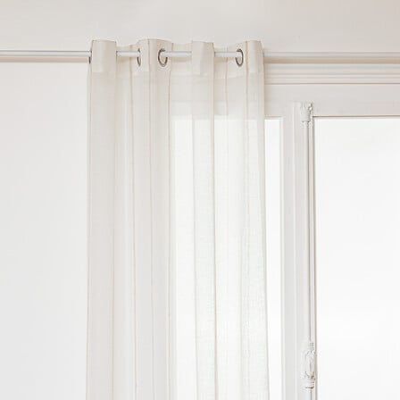 Nata finely-striped sheer curtains 140 x 240 cm