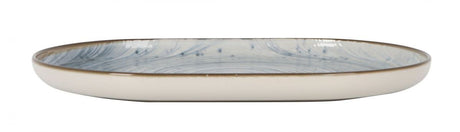 Platou oval LA MEDITERRANEA Swirl, Porțelan