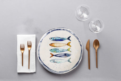 Farfurie desert LA MEDITERRANEA Peixe, 20 cm, portelan