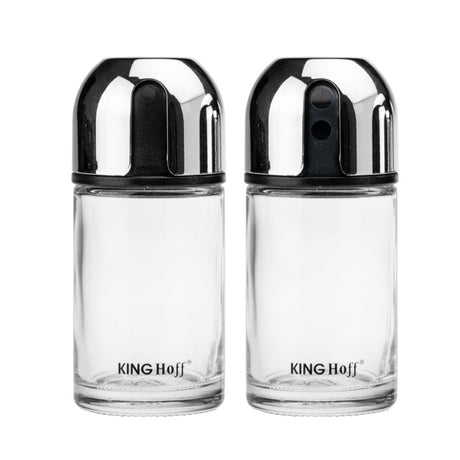 Set de 2 solnițe și pipernițe KingHoff 1644 11,2x5,8x12,7 cm, Capacitate 100 grame