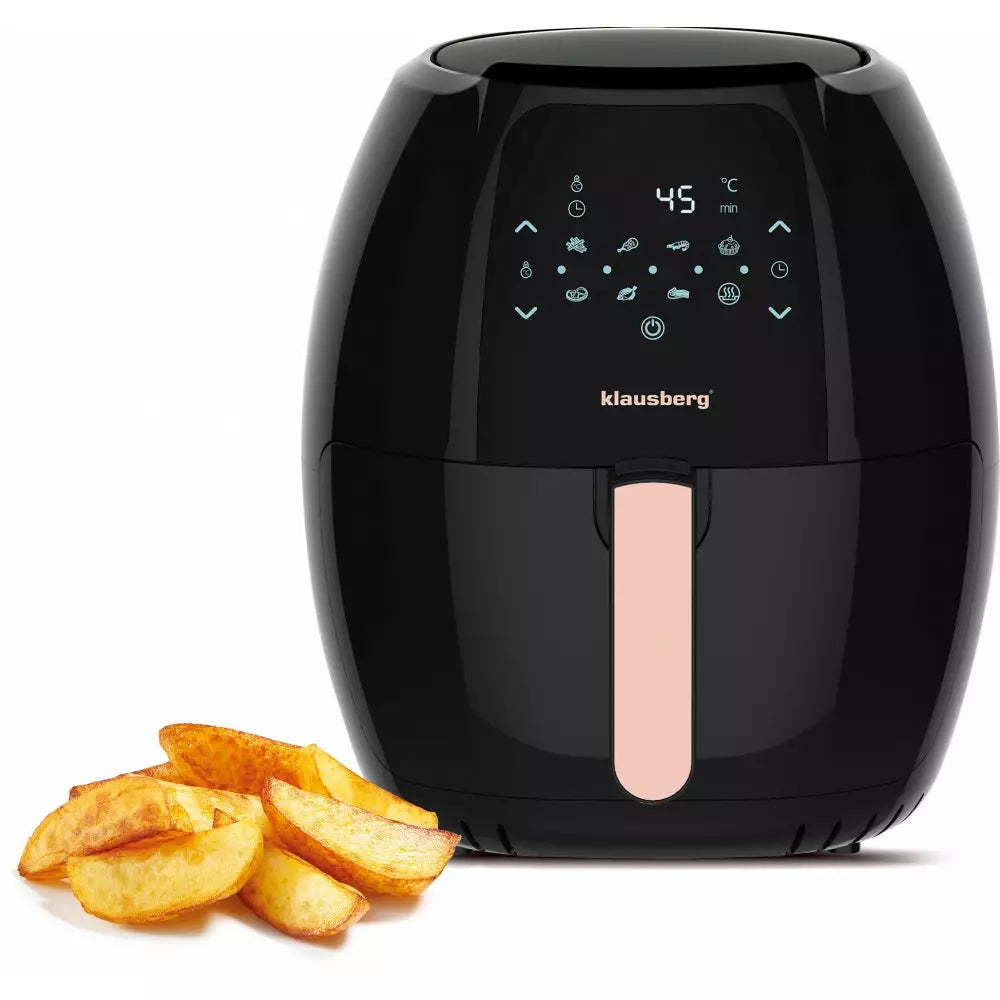 Friteuză cu aer cald Klausberg 7572, 7,7L, Negru