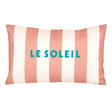 Poolside outdoor cushion 30x50cm terracotta