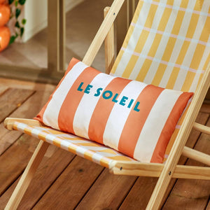 Poolside outdoor cushion 30x50cm terracotta