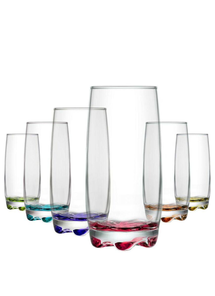 Set pahare de apă LAV Adora, 370 ml, 6 buc., diverse culori