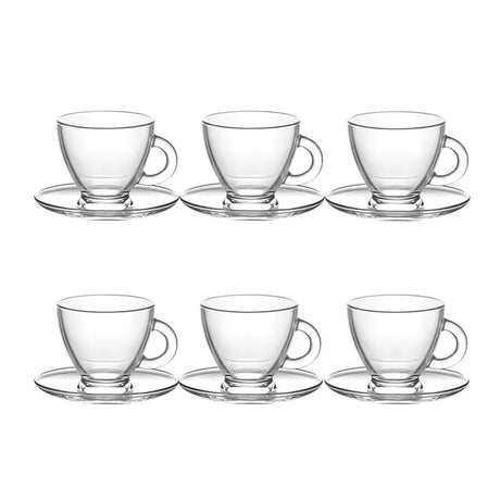 Set cești și farfurii cafea LAV Roma, 95 ml, 6 buc.