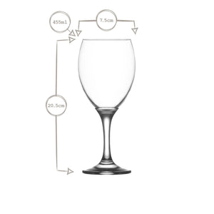 Set pahare de vin LAV Empire, 455 ml, 6 buc.