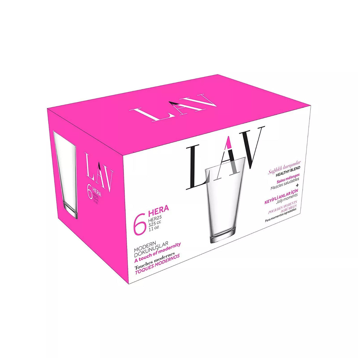 Set pahare de apă LAV Hera, 325 ml, 6 buc.